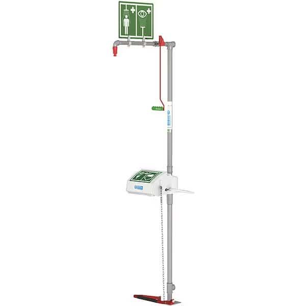 Combination Shower, Floor Mount, ABS Plastic Covered Bowl, Galvanized Pipes