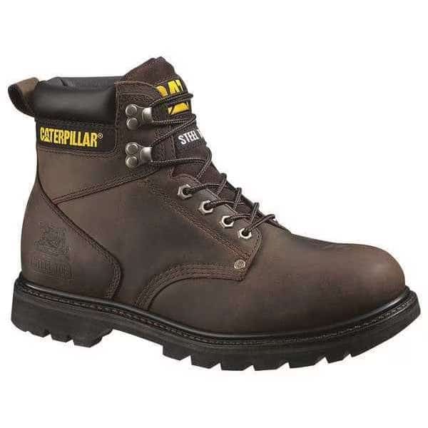 Second Shift, Men's Work Boots, 11.5 M, Leather, 6 in Height, Dark Brown