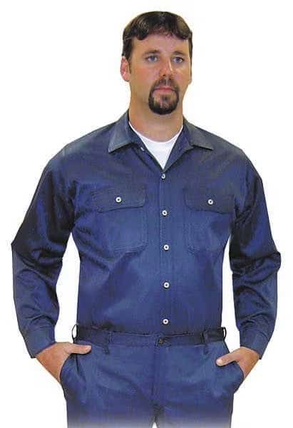 Flame-Resistant Collared Shirt, 8.1 cal/sq cm, XL, Vinex(R)