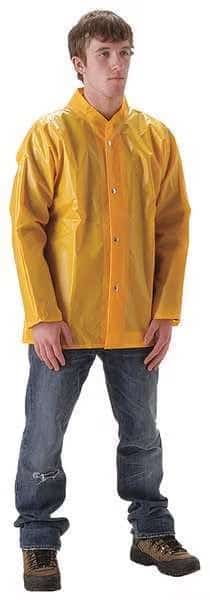 Rain Jacket, 5XL, Polyurethane/Nylon