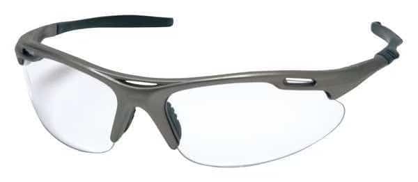Avante, Safety Glasses Scratch-Resistant, Clear Lens, Half-Frame, Wraparound