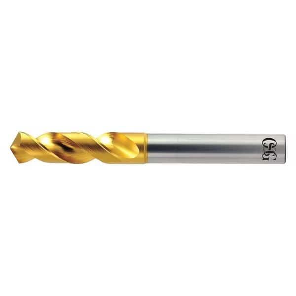 Screw Machine Drill Bit, 1.08 mm Size, 140  Degrees Point Angle, High Speed Steel, TiN Finish