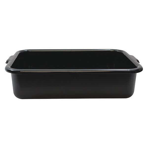 Recycled Bus Tub/Tote Box, Blk, 22"X16"X5, TABLECRAFT, Mfr# 1529E