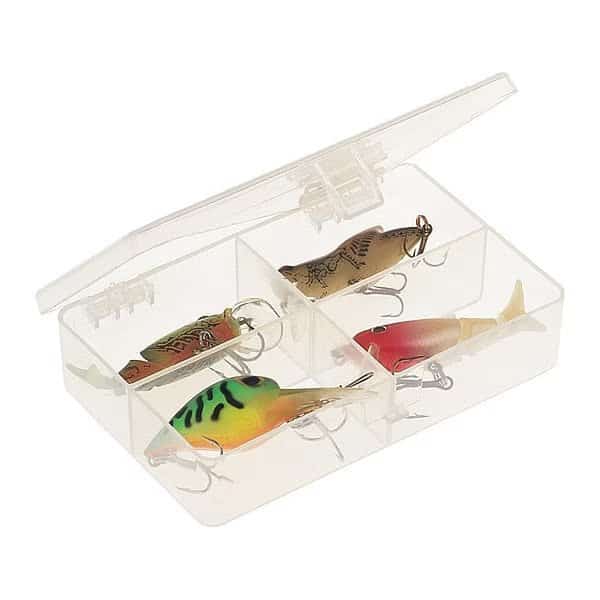 Compartment Box with 4 compartments, Plastic, 1" H x 2.88 in W
