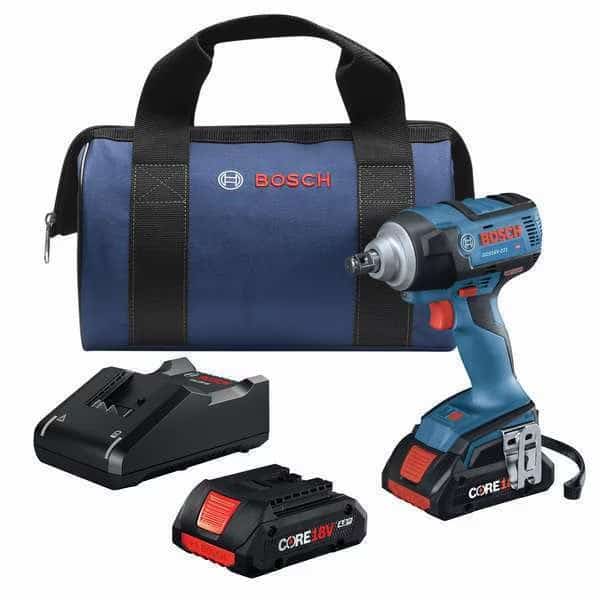 Impact Wrench Kit, 18V DC, 221 ft-lb