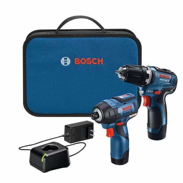 Cordless Combination Kit, 2 Tools, 12VDC