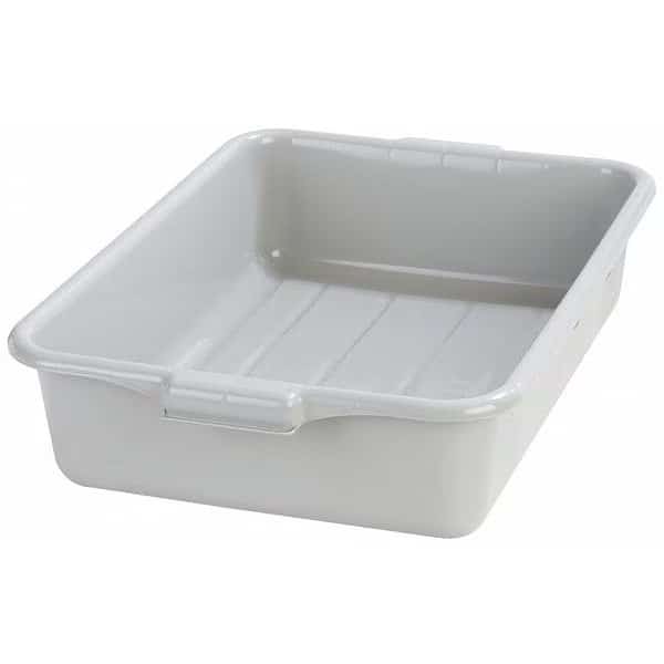 Tote Box, Gray, Polyethylene