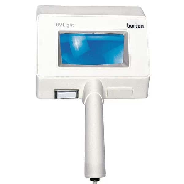 Exam Light, UV, 9-1/2inLx6-3/4inW, Handheld