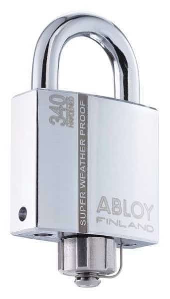 Padlock, Keyed Different, Standard Shackle, Rectangular Hardened Steel Body, Hardened Steel Shackle, ABLOY, Mfr# PLM340/25B-KD