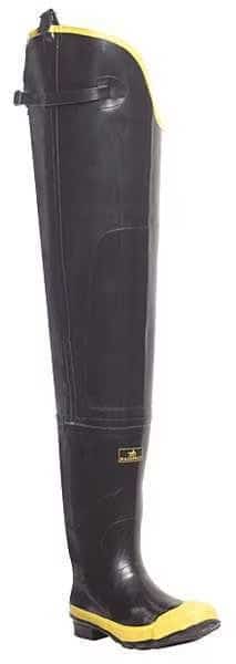 Men's Hip Wader, 13 Steel Toe, Black