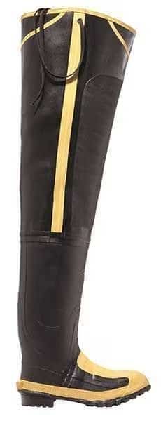 Size 12 Men's Steel Hip Wader, Black, LACROSSE, Mfr# 24509099