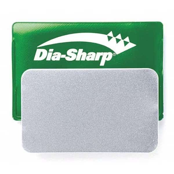 Single Grit Credit Card Sharpener, 3 1/4 in W, 2 in L, 3/64 in H, Diamond, Extra-Fine Grit