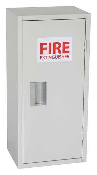 Fire Extinguisher Cabinet, Surface Mount, 25 9/16 in Height, 20 lb