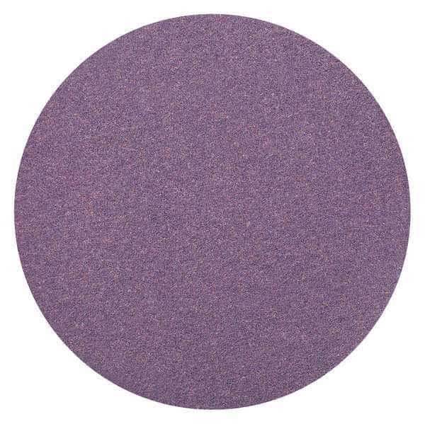 Film Disc, 120 Grit, 6in.dia, N/Holes, PK50