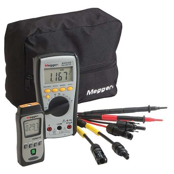 Photovoltaic Kit,1999 W/m2,DMM Meter, Mfr#: PVK320, MEGGER