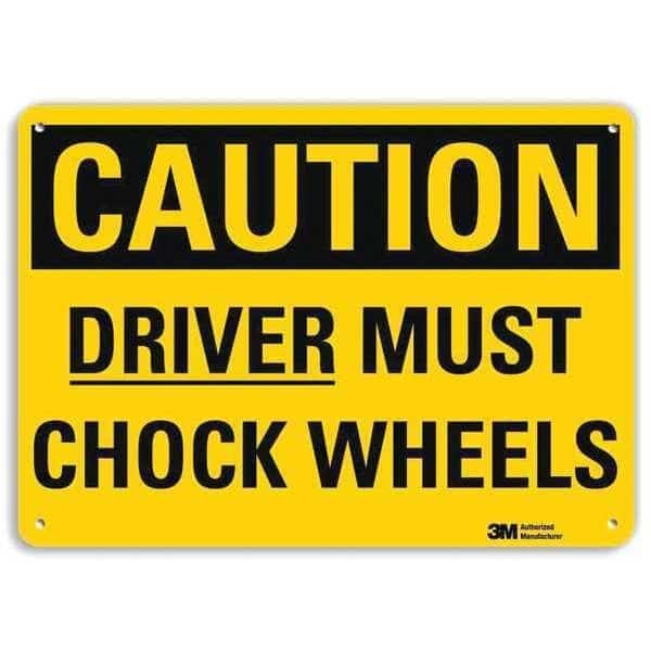 Safety Sign, 7 in Height, 10 in Width, Aluminum, Vertical Rectangle, English, U4-1218-RA_10X7