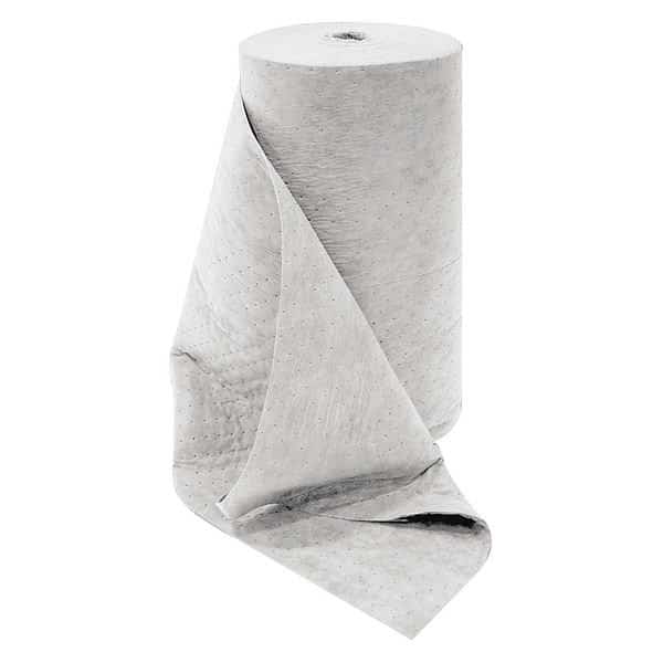 Sorbent Roll, 42 gal, Oil, White, Polypropylene