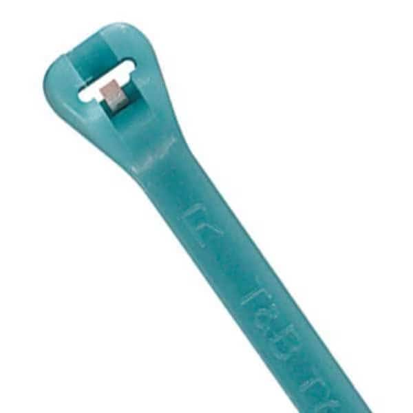 3.6" L Miniature Cable Tie Aqua PK 100, TY-RAP, Mfr# TYZ523M