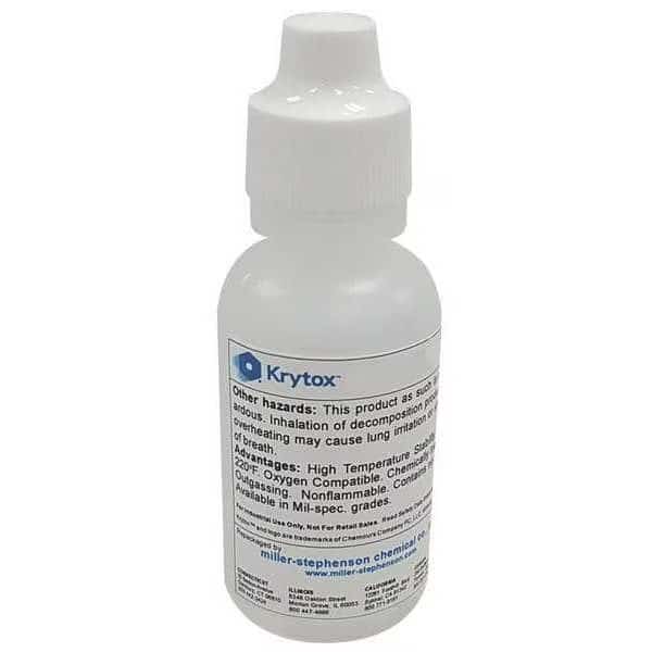 Lubricant, 2 oz., Dropper Bottle, PFPE, Colorless