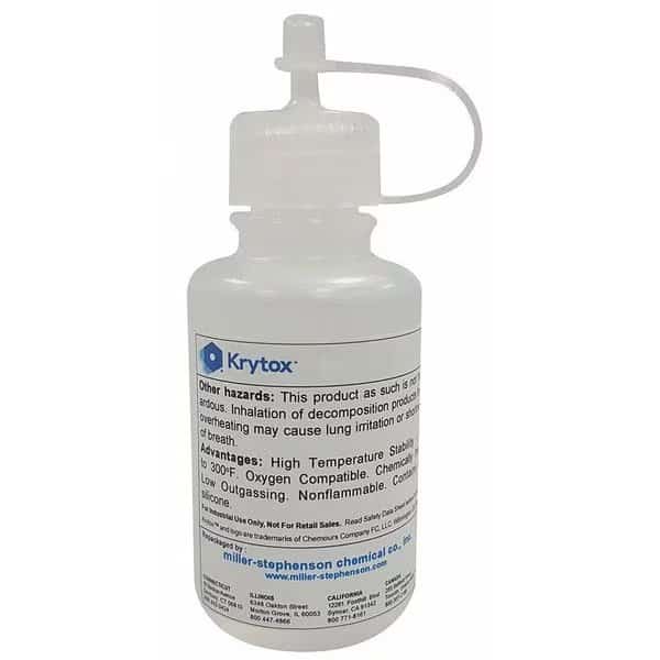 Lubricant, 4 oz., Dropper Bottle, PFPE, Colorless