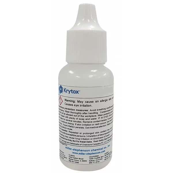 Lubricant, 8 oz., Dropper Bottle, PFPE, Colorless