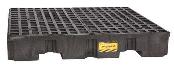 Spill Pallet,w/Drain,66 gal.,4 Drum, Mfr#: 1645B, EAGLE
