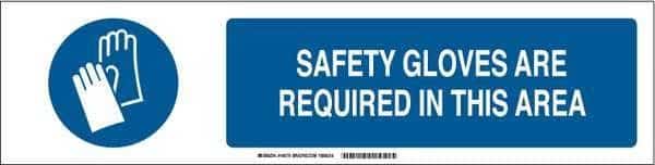Slider Insert, Safety Gloves Required, Eng, Brady, Mfr#: 140825