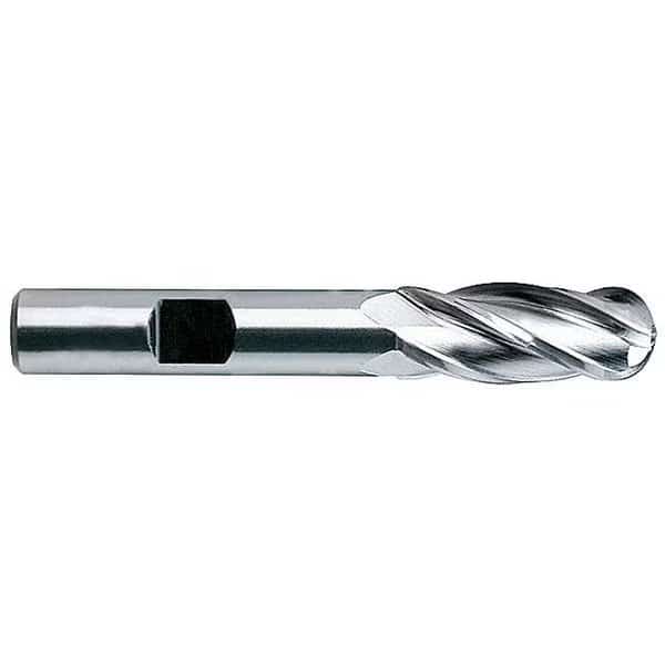 Cobalt End Mill, Ball, 1/2, 1-1/4 Cut L, YG-1 TOOL CO, Mfr# 43321