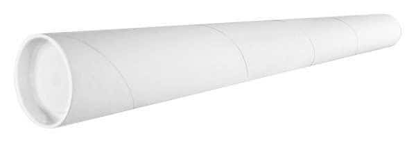 Mailing Tube, 26inLx4in.dia, White, PK15