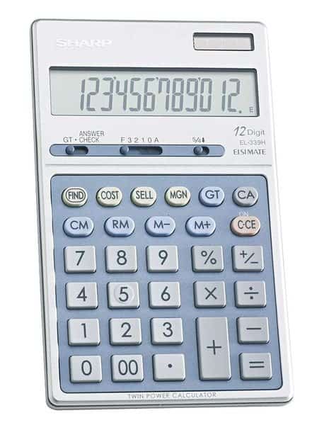 Executive Handheld Calculator, 12 Digit