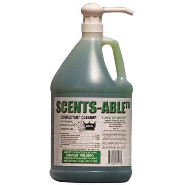 Cleaner and Disinfectant, 1 gal. Bottle, Unscented, 4 PK