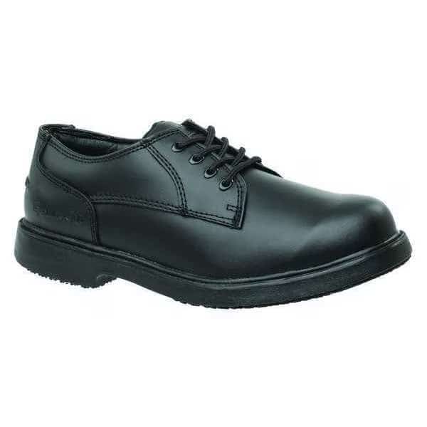 7100, Men's Oxford Shoe, 8.5 Medium, Leather, 4 in Height, Black