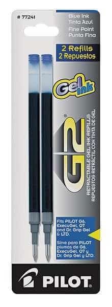 Ink Refill, Fine, Blue, PK2