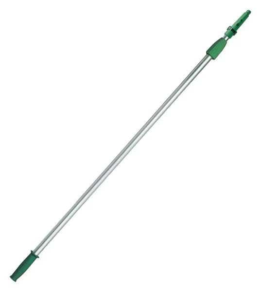 48" Tapered, Threaded Extension Pole, Green/Silver, Aluminum/Plastic