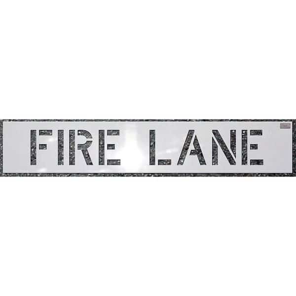 Stencil,Fire Lane,4 x 3 In., Mfr#: 70030, C.H. HANSON