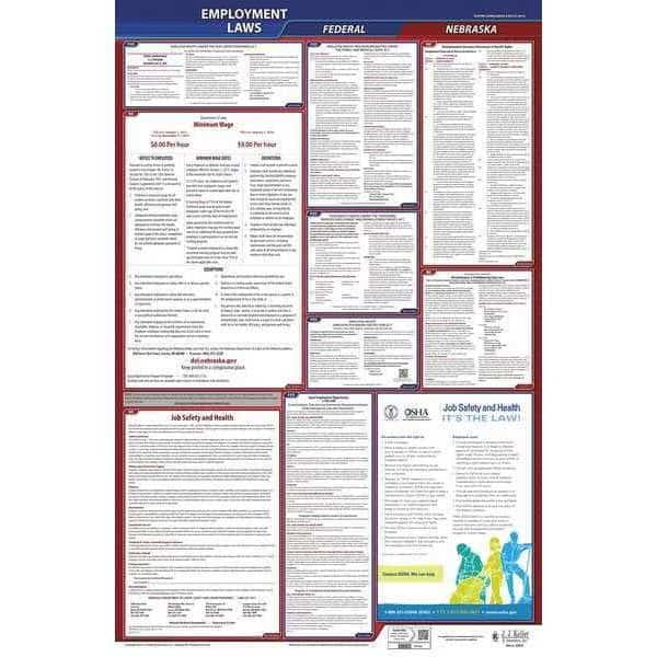LaborLaw Poster, Fed/STA, NE, ENG, 26inH, 1yr