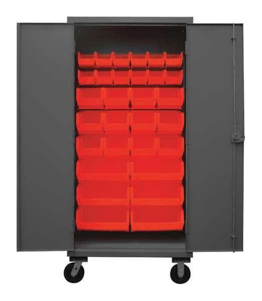 Super Duty Bin Cabinet, 36 in W, 80 in H, 24" D, 30 Bins