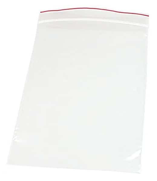 Reclosable Poly Bag,Zip Seal,PK1000, Mfr#: MGRL2P1012, MINIGRIP RED LINE