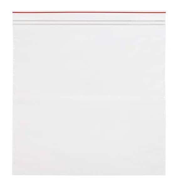 Reclosable Poly Bag,Zip Seal,PK500, Mfr#: MGRL4P1212, MINIGRIP RED LINE