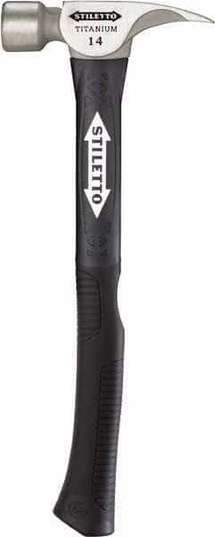 14 oz Titanium Milled Face Hammer w/18" Hybrid Fiberglass Handle