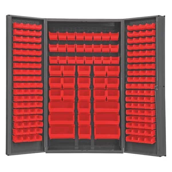 Extra-Heavy Duty Bin Cabinet, 48 in W, 84 in H, 24" D, 192 Bins