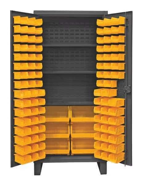 Super Duty Bin Cabinet, 36 in W, 78 in H, 24" D, 102 Bins