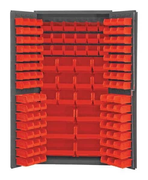 Extra-Heavy Duty Bin Cabinet, 36 in W, 72 in H, 24" D, 132 Bins