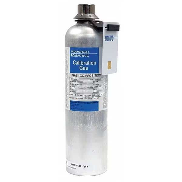 Calibration Gas, Hydrogen Sulfide, Oxygen, Pentane, 650 L, CGA 660 Connection, +/-5% Accuracy