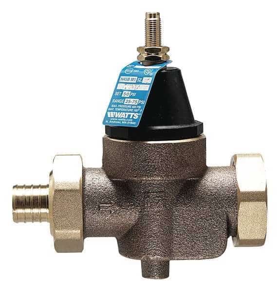 Water Pressure Valve,3/4in,4-3/8inL, Mfr#: LFN45BM1-DU-PEX X PEX, WATTS