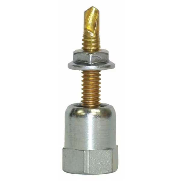 SAMMYS Vertical Rod Hanger, Steel, 1/4"-20 Size, 1" L, Steel Zinc-Climaseal, 25 PK