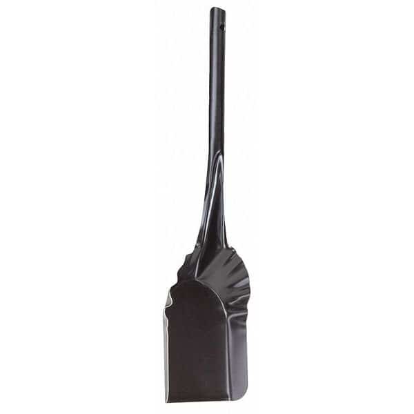 30 ga Square Point Coal Shovel, Steel Blade, 11 in L, Black Steel Handle