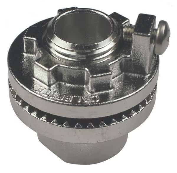IMC Grounding Hub, 1 in, Threaded, 316 Stainless Steel, Polished, Silver