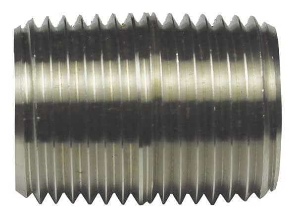 Rigid Nipple, Thread, 304 SS, 1-1/2inL, CALBRITE, Mfr# S410CLCN00