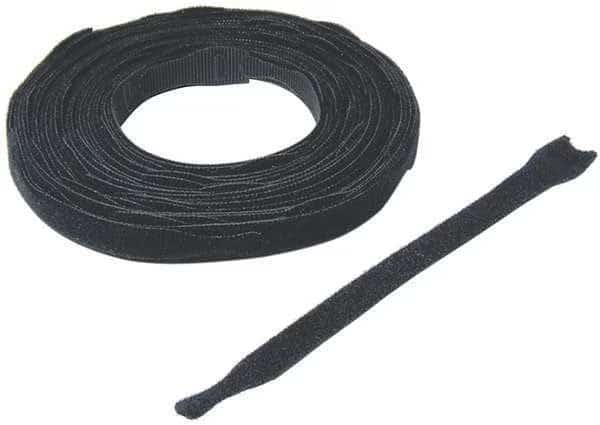 Cable Tie Strap, 2 ft L, 7 in Max Bundle Dia., Black, Nylon, Polypropylene, 50 lb Strength, 15 PK